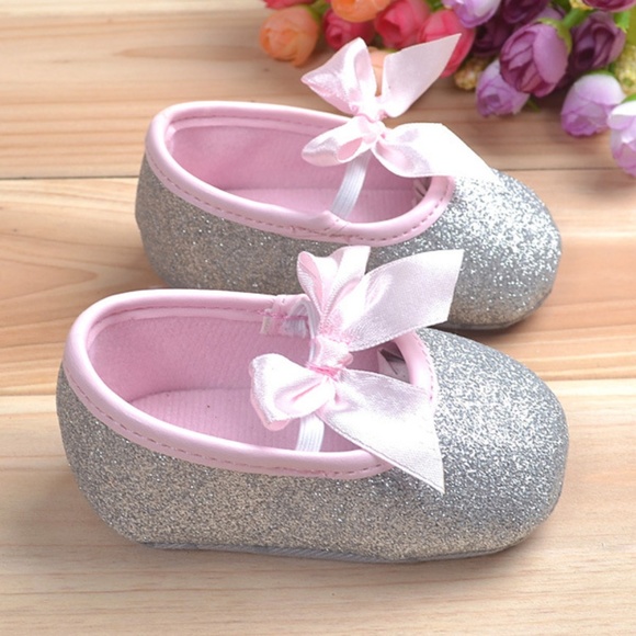 Baby Girl Silver Glitter Princess Slip-On - Picture 4 of 4